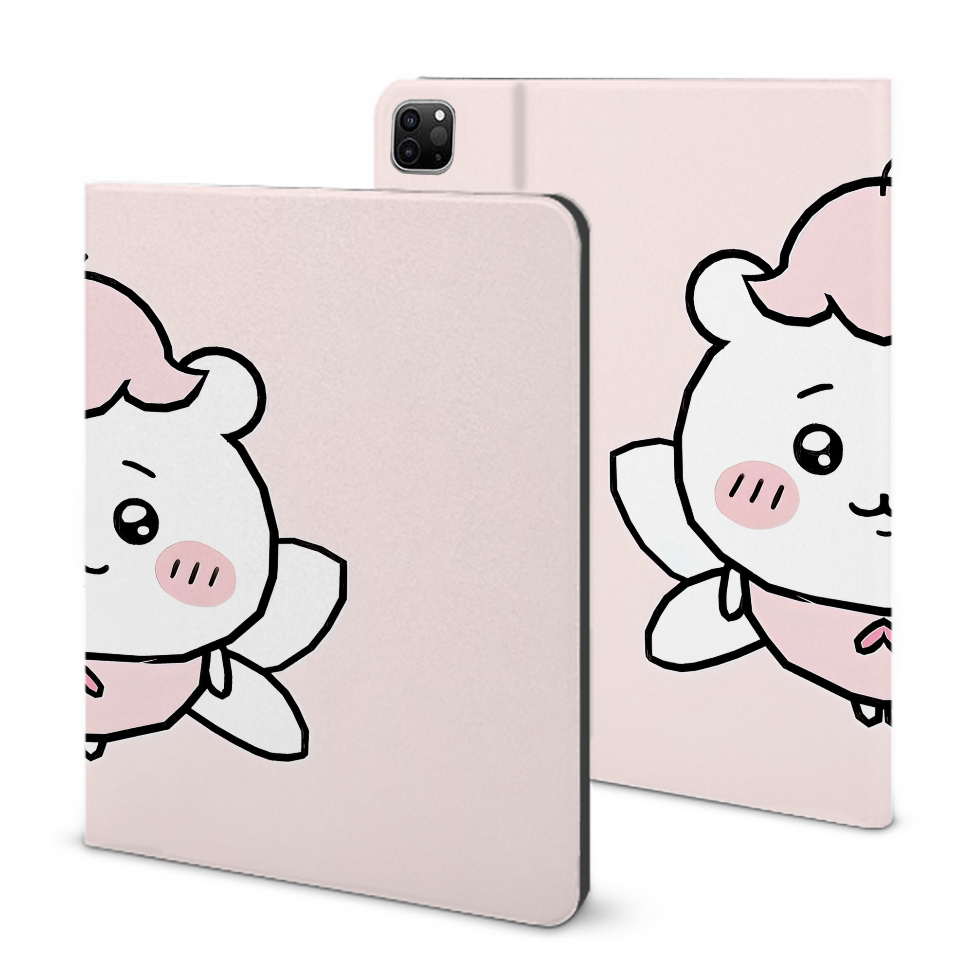 （画像用） ちいかわ Chii-kawa IPad ケース ブック型 PUレザー TPU 耐衝撃 軽量 薄型 ペン収納なし 全面保護 IPad 各モデル対応